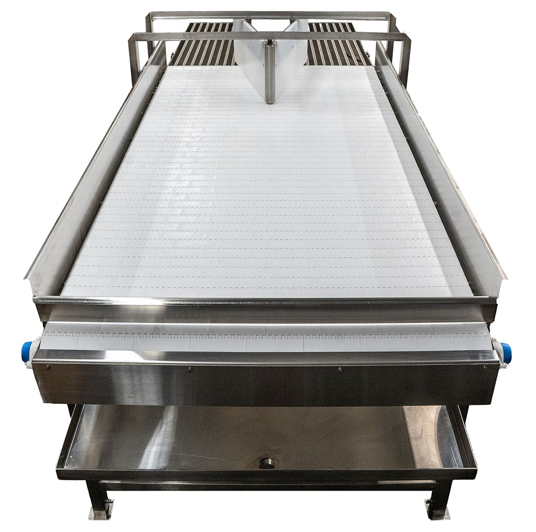 Mt Heb Meat Loading Table | Mat Top Conveyors | Laughlin Conveyor